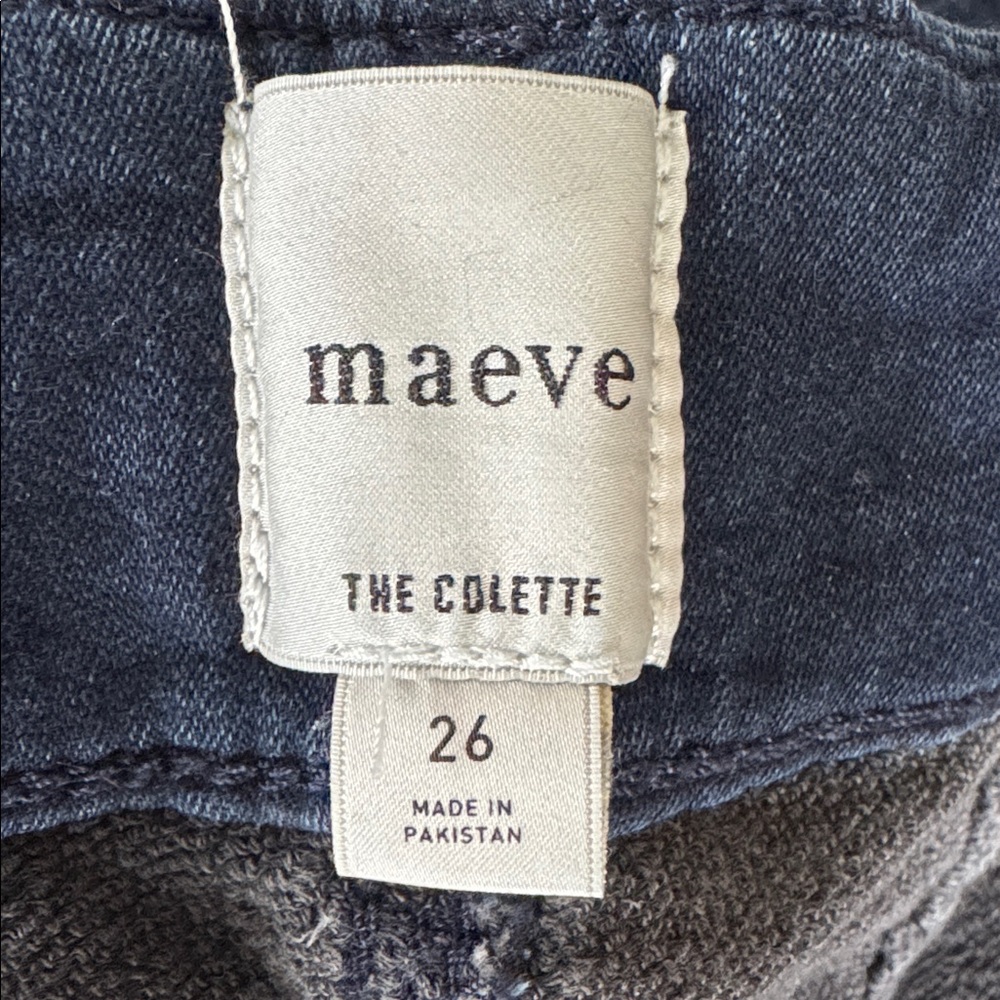 Maeve - The Colette Dark Blue Wide-Leg High-Rise Jeans - Women - Picture 6 of 7
